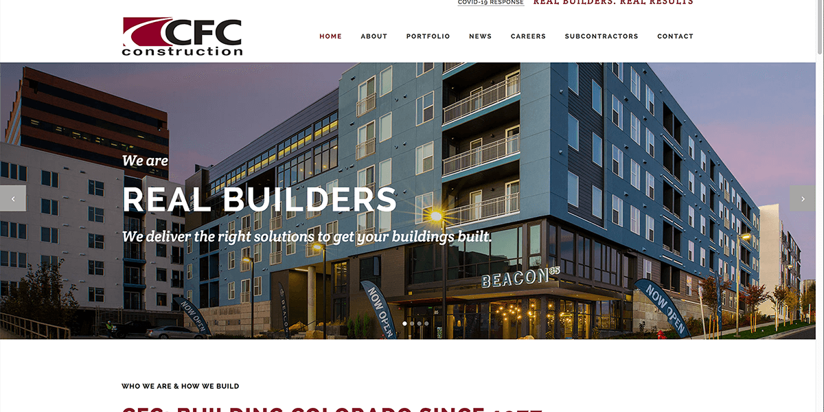 CFC Construction Website