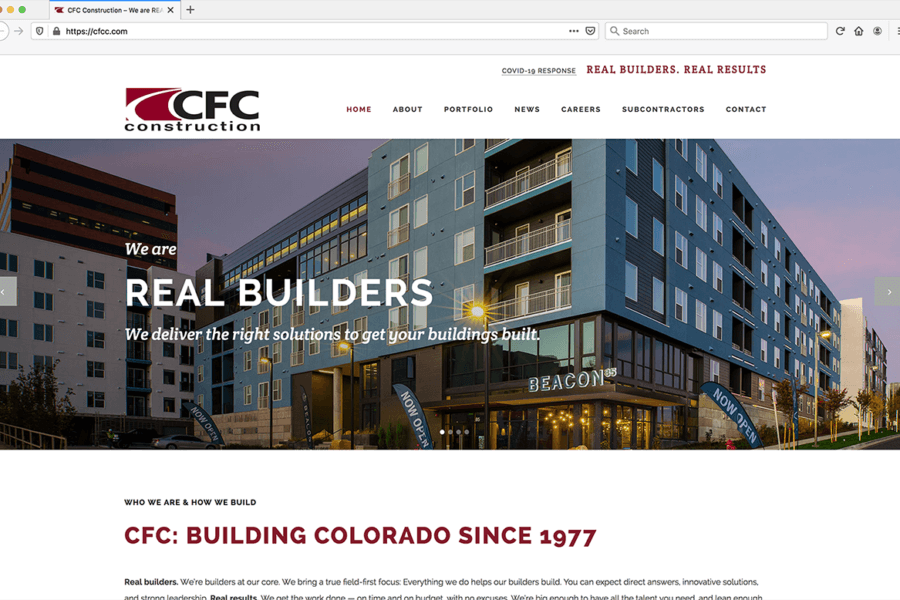 CFC Construction Website